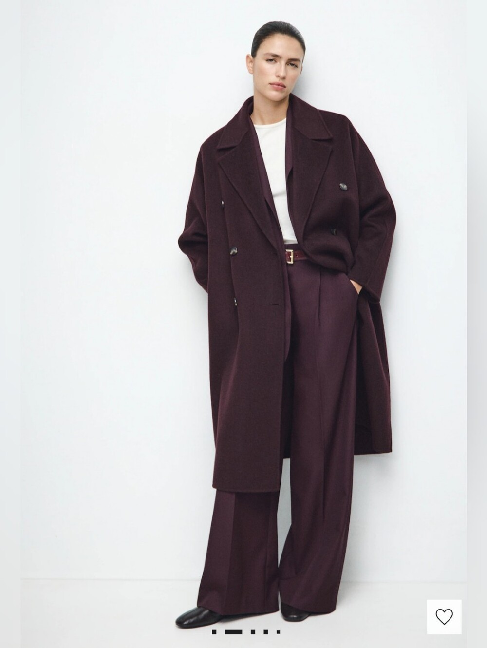 NWOT MANGO Handmade Oversize Wool Coat
